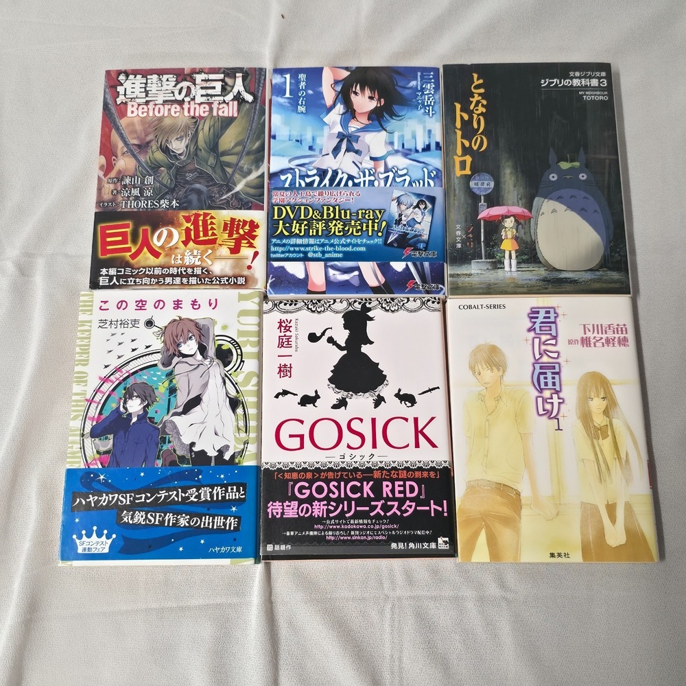 Lot of 6 Japanese Manga Books (Written in Japanese)